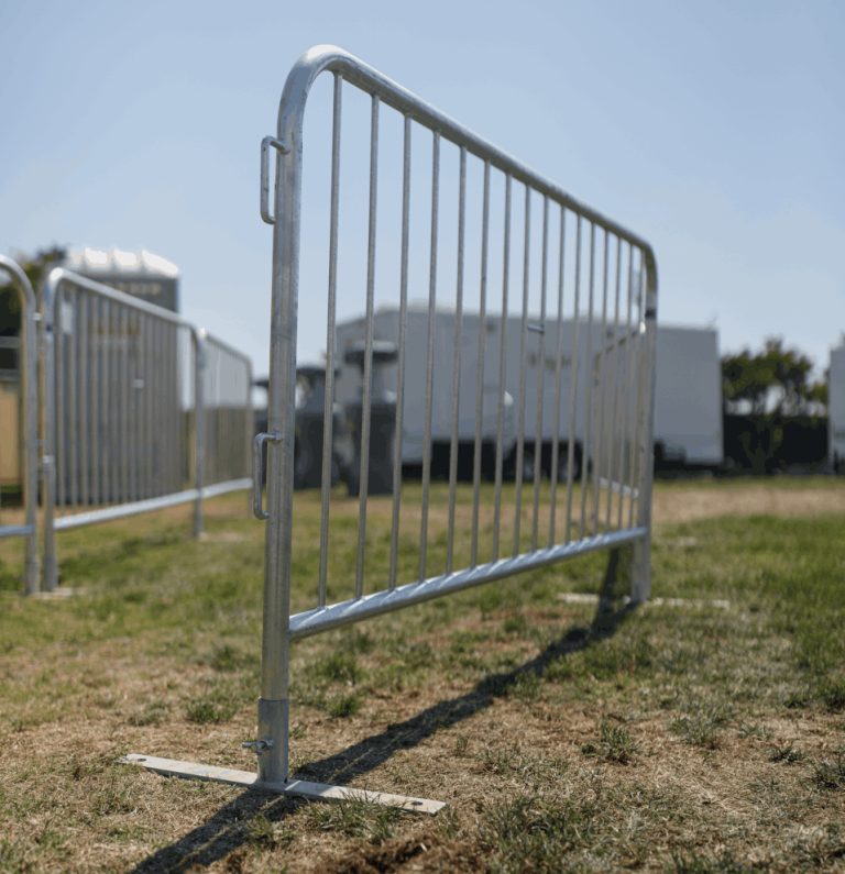Security and Organization with Tall Panel Fences and Barricades at Outdoor Events